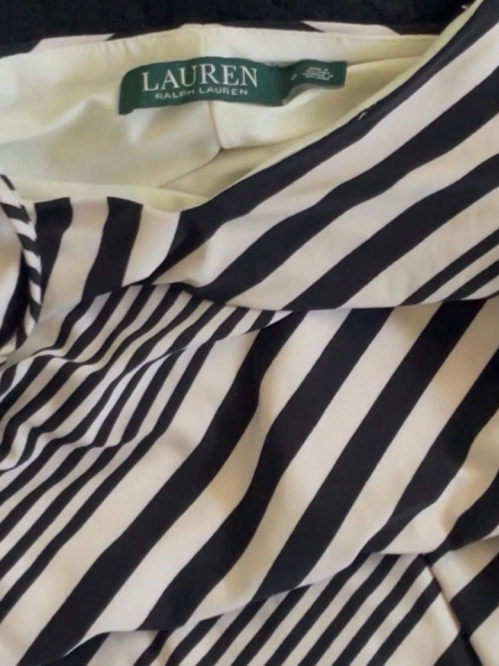 Ralph Lauren Striped Black and White Maxi dress